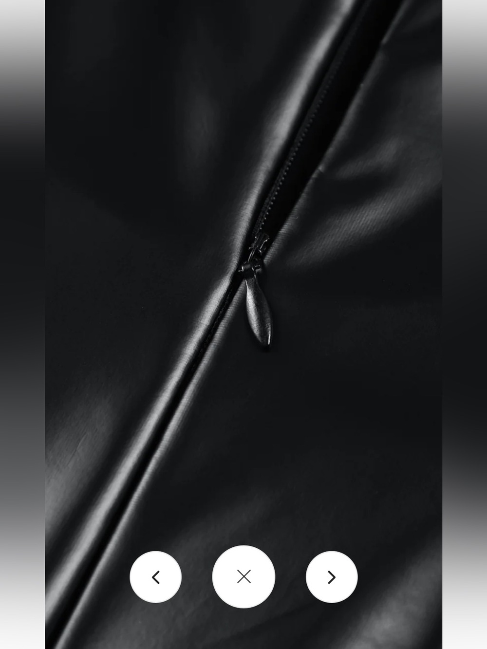 Commense: Faux Leather Bodycon Midi Dress - Picture 3 of 4